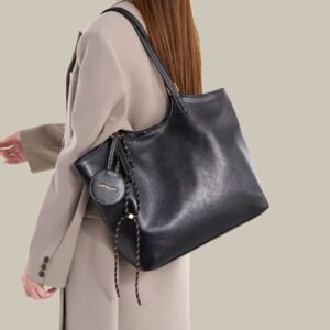 Black Women’s Tote Bag Stylish Shoulder Handbag OEM